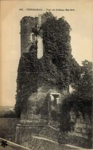 Ak Périgueux Nouvelle-Aquitaine Dordogne, Tour du Chateau Barriere