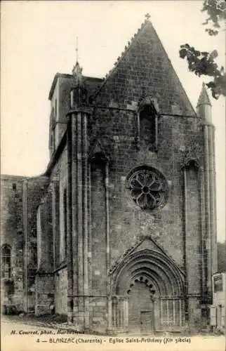 Ak Blanzac Charente, Eglise Saint-Arthemy