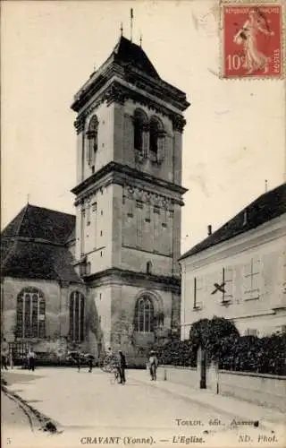 Ak Cravant Yonne, Kirche