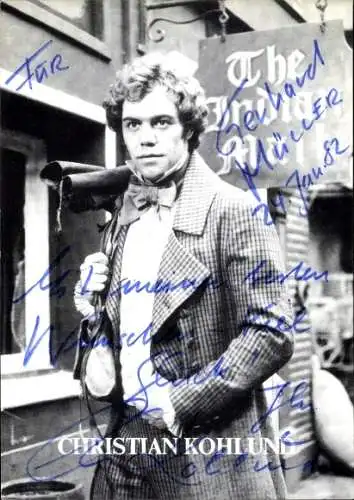 Ak Schauspieler Christian Kohlund, Portrait, Autogramm