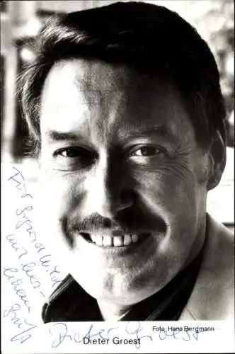 Ak Schauspieler Dieter Groest, Portrait, Autogramm