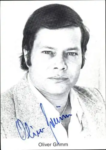 Ak Schauspieler Oliver Grimm, Portrait, Autogramm