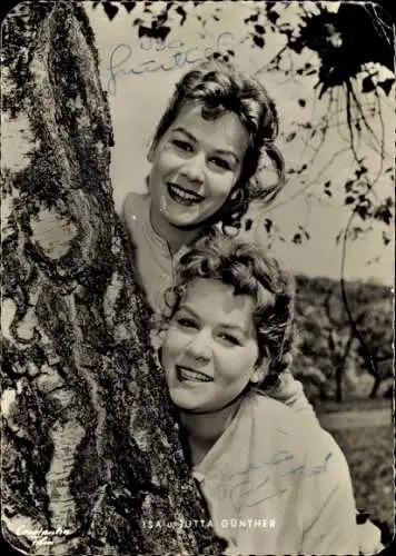 Ak Schauspielerin Jutta Günther, Portrait, Die Fischerin vom Bodensee, Autogramm