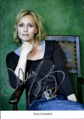 Ak Schauspielerin Dana Golombek, Portrait, Autogramm