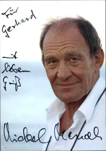 Ak Schauspieler Michael Mendl, Portrait, Autogramm