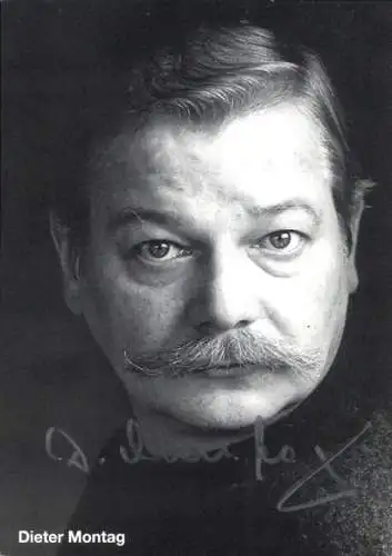 Ak Schauspieler Dieter Montag, Portrait, Autogramm