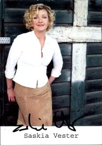 Ak Schauspielerin Saskia Vester, Portrait, Autogramm