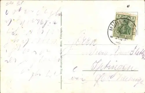 Ak Zeppelin Luftschiff Modell 4, Zuschauer, Trümmer nach der Katastrophe