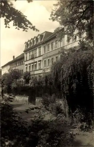 Foto Ak Pößneck in Thüringen, Villa, Garten