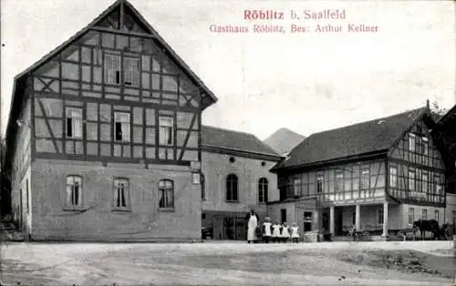 Ak Röblitz Unterwellenborn in Thüringen, Gasthof