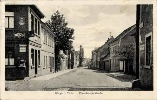 Ak Bürgel in Thüringen, Eisenbergerstraße