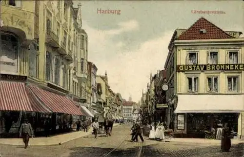 Ak Hamburg Harburg, Lüneburgerstraße, Geschäft von Gustav Brönneke