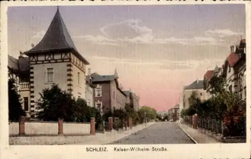 Ak Schleiz im Vogtland Thüringen, Kaiser-Wilhelm-Straße