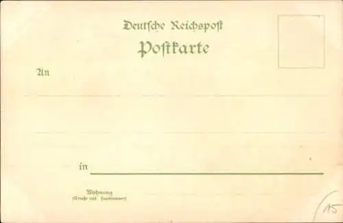 Litho Leipzig, Sächsisch Thüringische Industrie und Gewerbeausstellung 1897, Kunsthalle, Wappen