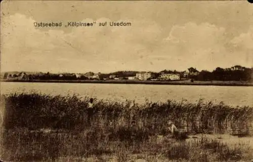 Ak Ostseebad Kölpinsee auf Usedom, Gesamtansicht