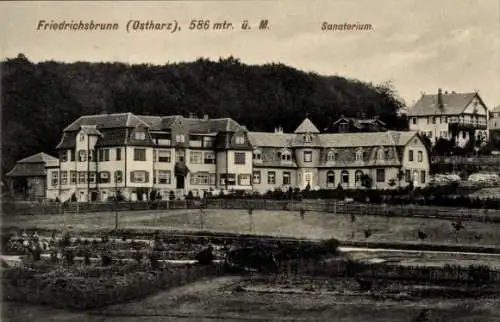 Ak Friedrichsbrunn Thale im Harz, Sanatorium