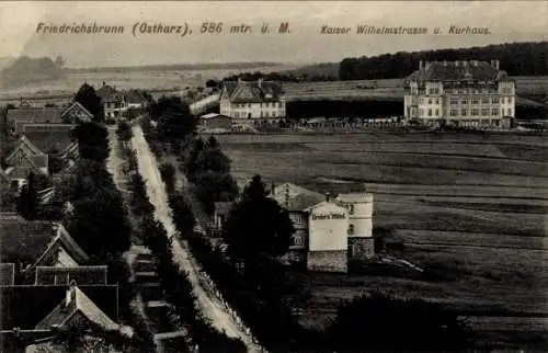 Ak Friedrichsbrunn Thale im Harz, Kaiser Wilhelmstraße, Kurhaus