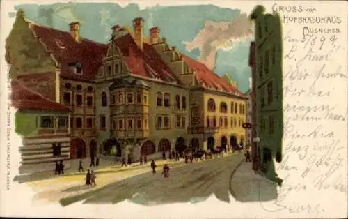 Künstler Ak München, Hofbräuhaus