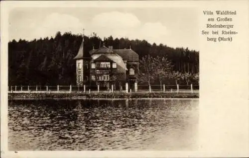 Ak Rheinsberg in der Mark, Villa Waldfried am Großen Rheinsberger See