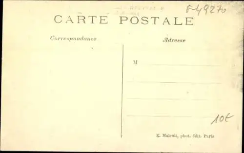 Ak La Varenne Maine et Loire, Hochwasser 1910