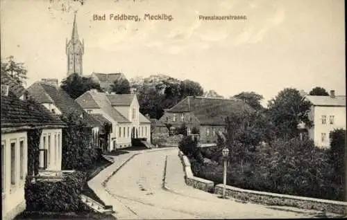 Ak Feldberg in Mecklenburg, Prenzlauerstraße