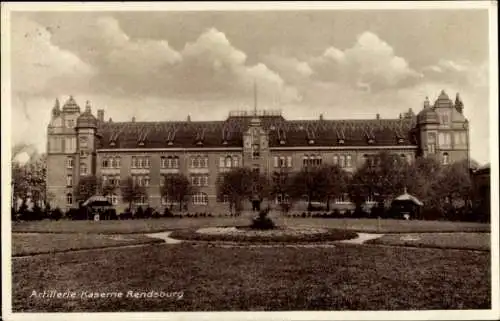 Ak Rendsburg in Schleswig Holstein, Artillerie-Kaserne