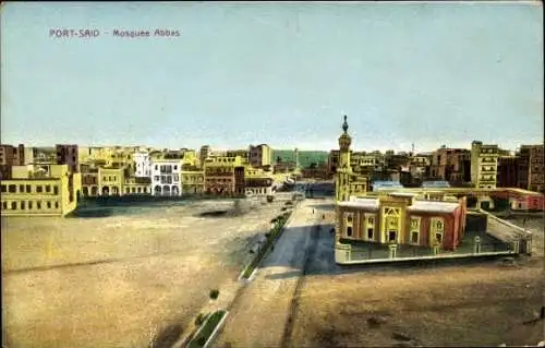 Ak Port Said Ägypten, vue générale de la Mosquée Abbas