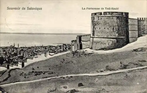 Ak Saloniki Thessaloniki Griechenland, Festung Yedi Koulé