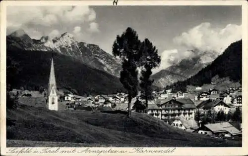 Ak Seefeld in Tirol, mit Arnspitze und Karwendel