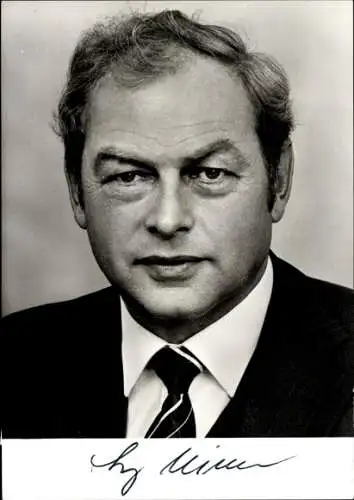 Foto Lorenz Niegel, MdB, Portrait, Autogramm