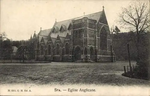 Ak Spa Wallonia Lüttich, Anglikanische Kirche