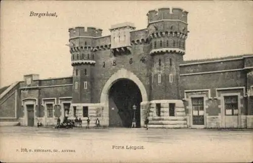 Ak Borgerhout Flanders Antwerpen, Porte Leopold