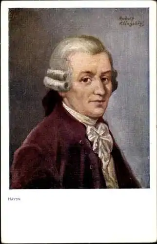 Künstler Ak Klingsbögl, Komponist Joseph Haydn, Portrait