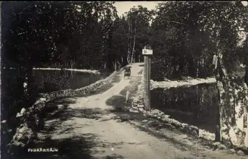 Ak Punkaharju Finnland, Straßenpartie