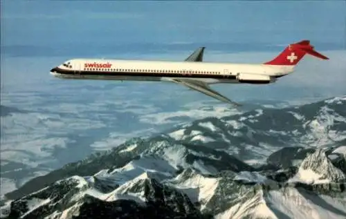 Ak Passagierflugzeug McDonnel Douglas DC-9-81, Swissair