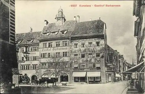 Ak Konstanz am Bodensee, Gasthof Barbarossa