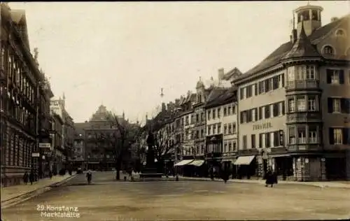 Ak Konstanz am Bodensee, Marktstätte, Zum Adler