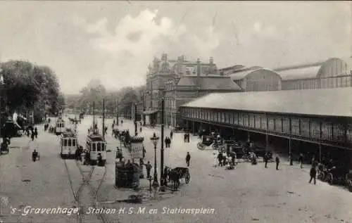 AK Den Haag Den Haag Südholland, HSM-Station und Stationsplein