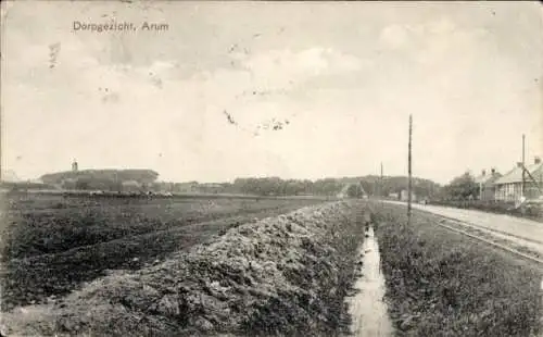 Ak Arumskelk Fryslân Niederlande, Blick auf das Dorf