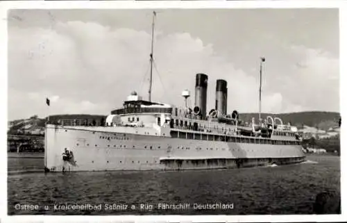 Ak Sassnitz auf Rügen, Fährschiff Deutschland