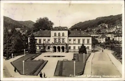 Ak Schramberg im Schwarzwald, Hindenburgplatz