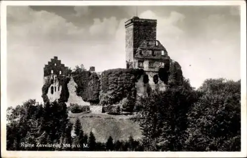 Ak Zavelstein im Schwarzwald Württemberg, Burgruine