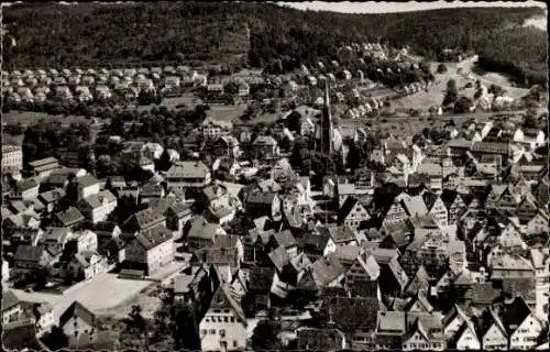 Ak Nagold im Schwarzwald, Teilansicht