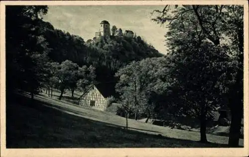 Ak Fridingen an der Donau Württemberg, Schloss Bronnen und Hof Bronnen bei Beuron