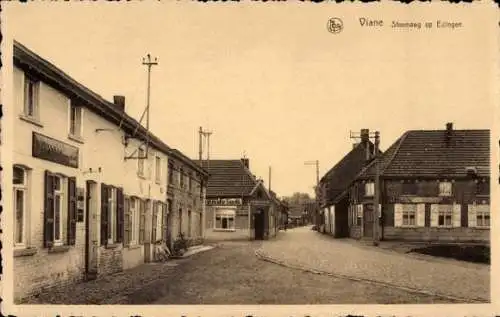 Ak Moerbeke Waas Waes Ostflandern Belgien, Stoonweg op Edingen