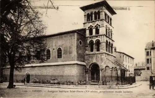 Ak Vienne Isère, Aneienne basilique Saint-Pierre, acutellement musee lapidaire