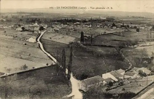 Ak La Pacaudière Loire, vue generale