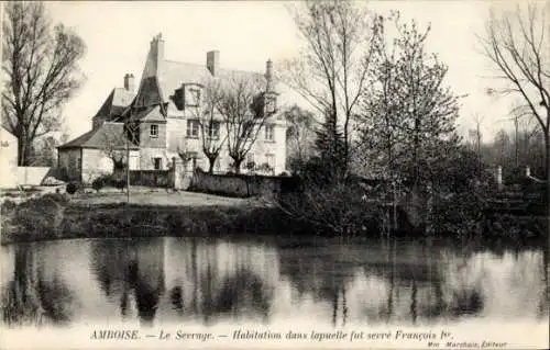 Ak Amboise Indre et Loire, Le Sevrage, Habitation das lapuelle ful sevre Francois 1er