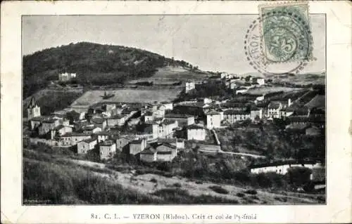 Ak Yzeron Rhône, Cret et col de Py-froid