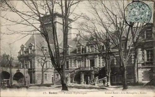 Ak Rodez Aveyron, Palais Episcopal